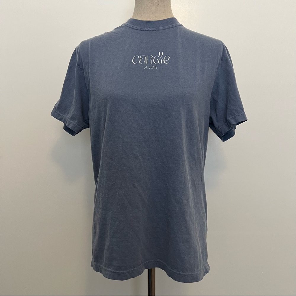 Comfort colors Candle snob blue t-shirt